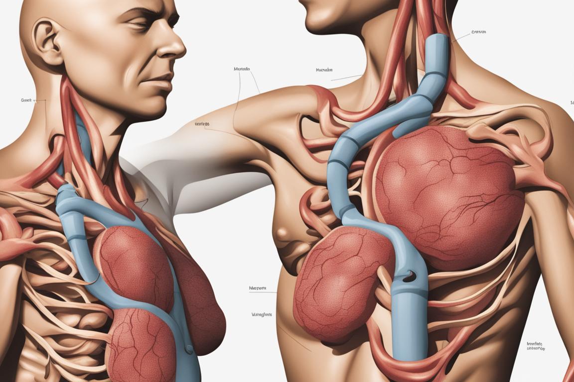 Swollen lymph nodes in the armpit